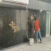 نقاشی ساختمان میکروسمنت پتینه کمترین دستمزد|خدمات پیشه و مهارت|اصفهان, تخت فولاد|دیوار