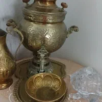 سرویس سماور زغالی با میز ورومیزی