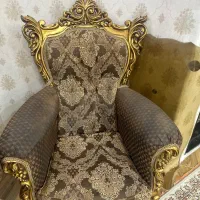 مبل سلطنتی قهوه ای|مبلمان خانگی و میز عسلی|کیاشهر, |دیوار