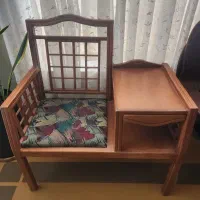 میز تلفن چوبی در حد نو|میز تلفن|یزد, |دیوار