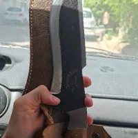 چاقو شکاری سایز بزرگ با قلاف چرمی