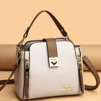 کیف کرم قهوه ای چرم کانگورو شناسنامه دار