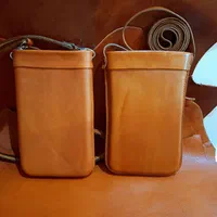 کیف و ملزومات تمام چرم و دست دوز و نقاشی روی چرم.