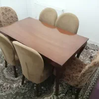 نهارخوری 6 نفره چوب روس