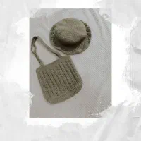 کیف زنانه ،کلاه و صندل مکرومه بافی|صنایع دستی و سایر لوازم تزئینی|بجنورد, |دیوار