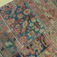 قالیچه پتینه ابریشمی کرامتیان|فرش|چمران, |دیوار