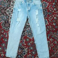 شلوار شیش جیب و مام فیت نو