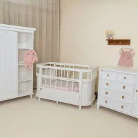 سرویس خواب سیسمونی کودک و نوجوان / تخت/ کمد/ دراور