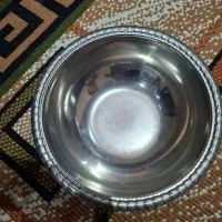سینی و کاسه استیل سماور نو