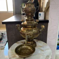 میز برنج و سموار ذغالی