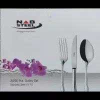 سرویس ۳۰ پارچه قاشق چنگال ناب استیل