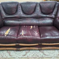 مبل چرم هفت نفره|مبلمان خانگی و میز عسلی|ری, دولتآباد|دیوار