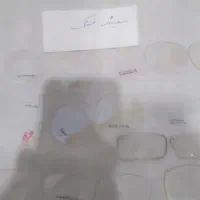 شیشه عینک رنگی ذره بینی ۷رنگ.طلقی اصل