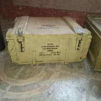 جعبه فلزی و چوبی قدیمی آمریکایی دکوری|مجسمه، تندیس، ماکت|تهران, بنیهاشم|دیوار