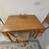 میز ناهار خوری سایز ۸۰*۱۲۰ سانتی متر چهار نفره