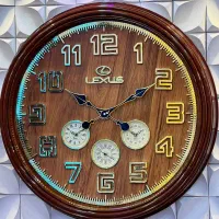 ساعت دیواری ، مدل لکسوس عسلی جذاب