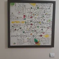 تابلو با قاب چوبی کار دست