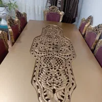 میز ناهار خوری ده نفره سلطنتی|میز و صندلی غذاخوری|جم, |دیوار