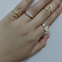 انگشتر های رنگ ثابت و براق