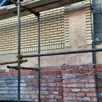 اجرای اجر نما (لفتون)اجرای دیوار محوطه وسوله