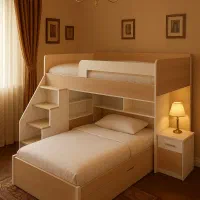 تخت خواب 2طبقه مدل محیا