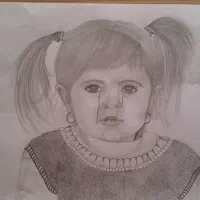نقاشی دختر بچه ناراحت