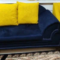 ست مبل راحتی هفت نفره بهمراه دوتخته فرش شش متری