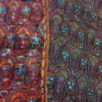 سلام ترمه دستبافت قاجار