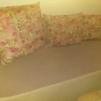 مبل نیم ست ال و چوبی|مبلمان خانگی و میز عسلی|ورامین, خیر آباد|دیوار