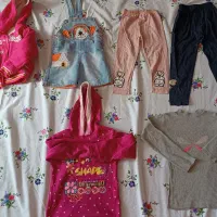 تعدادی لباس دخترانه همه با هم با قیمت مناسب|کفش و لباس بچه|کرمان, |دیوار