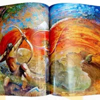 تابلو شب یلدا اثر استاد شکیبا