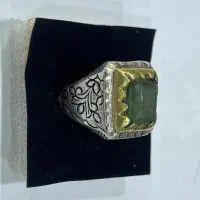 انگشتر نقره نگین زمرد