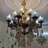 لوستر ۸شاخه دوبل ۱۶شعله+لامپ