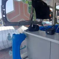 کاپوت و درب و گلگیر نیسان آبی رنگ فابریک کارخانه|قطعات یدکی و لوازم جانبی|نسیم‌شهر, |دیوار