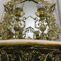 آینه و شمعدان برنزی سلطنتی|آینه|اسلامشهر, شهرک سعیدیه|دیوار