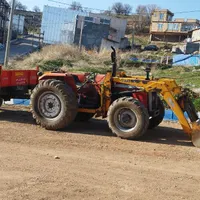 بیل تراکتورو تریلی خاکبرداری پیمانکاری