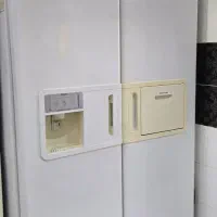 یخچال دو قلو طرح ساید به هم چسبیده با یخساز