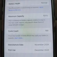 آیفون 16 پرومکس باتری صد ریجستر شده|موبایل|پاوه, |دیوار