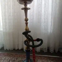 قلیان برنزی باشیشه قدیمی