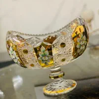 کشکول و آجیل خوری طلاکوب اصل چک بوهیما