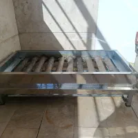 منقل گازی۱۰شعله استیل چدن دار