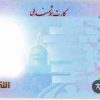 کارت ملی بنام علی اسکندری گم شده