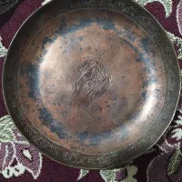 بشقاب مسی قدیمی