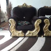 مبل سلطنتی همراه یک عدد جلو مبلی