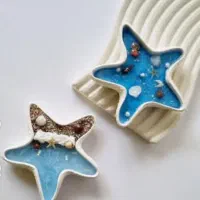 شات شمع ستاره دریایی سفید و رنگی