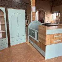 سرویس کودک سیسمونی مدل مانیا کمدبچه|تخت و سرویس خواب|شهرکرد, |دیوار