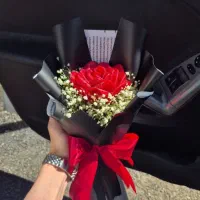 تک شاخه روبانی  برای هدیه