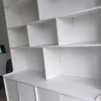 قفسه و پارتیشن|کتابخانه، شلف، قفسه‌های دیواری|بستان آباد, |دیوار