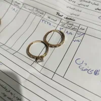 حلقه تک نگین و پشت حلقه ای