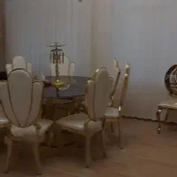 فروش میز و صندلی تالاری ابکاری طلایی|میز و صندلی غذاخوری|اردکان, |دیوار